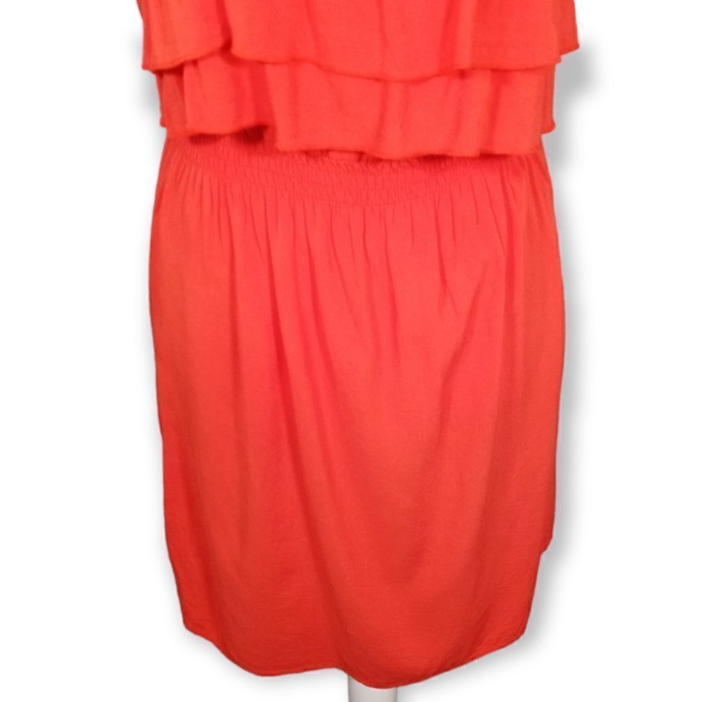XHILARATION ORANGE RUFFLE TOP DRESS SZ.XXL GUC - Picture 3 of 10